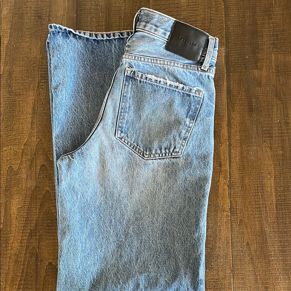 Express High Rise Blue Jeans